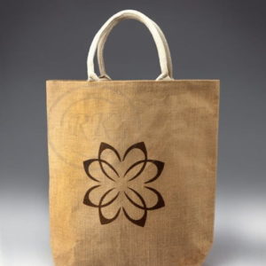 jute beach bag wave cotton tote style