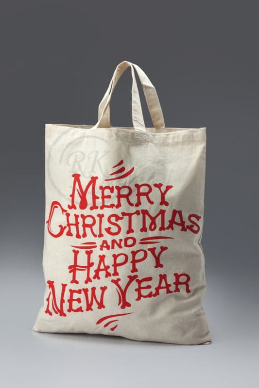 cotton Christmas gift bags