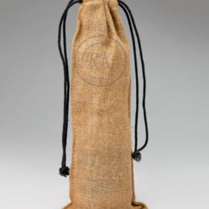 Premium Reusable Personalized Drawstring Natural Jute Wine Bottle Bag