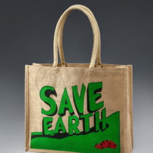 save earth jute shopping bag