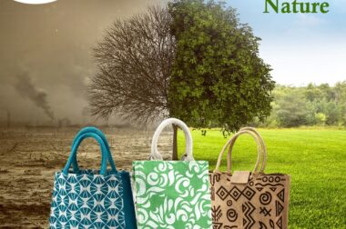 Shopping With Fashionable And Stylish Jute Shopping Bags.