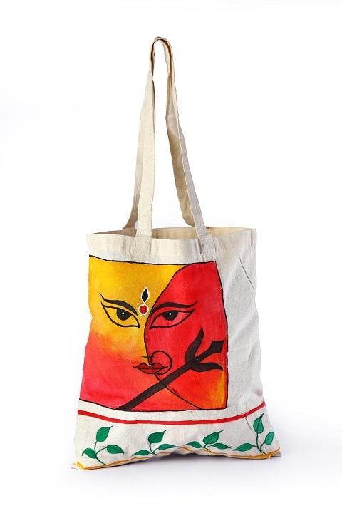 Calico Bags Durga Printed Manufacturer and Exporter from Kolkata India