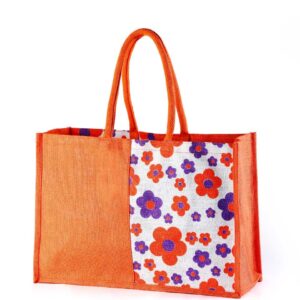 Jute Fashion bag Dual Color Printed
