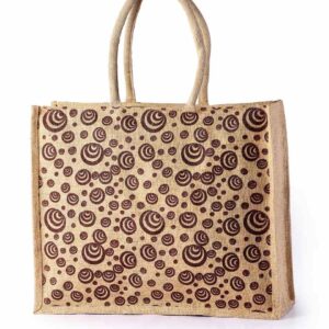 Jute Shopping Bag Crazy Ball Printed