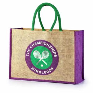 Jute Promotional Bag Wimbledon Logo Printed