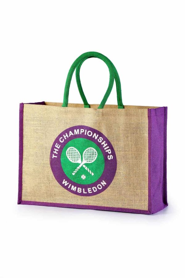 Jute Promotional Bag Wimbledon Logo Printed
