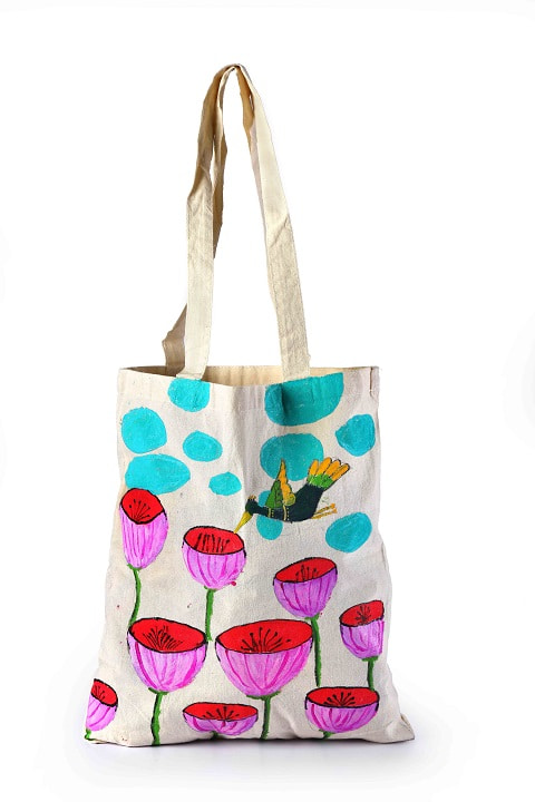 Spacious Cotton Shoulder Tote Bag For Women